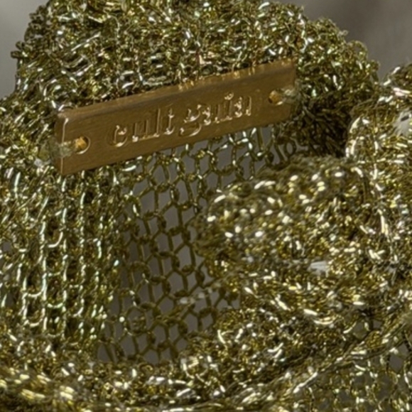 Cult Gaia Alonza Metallic Floral Appliqué  Minidress Size XS And S New - Picture 4 of 7